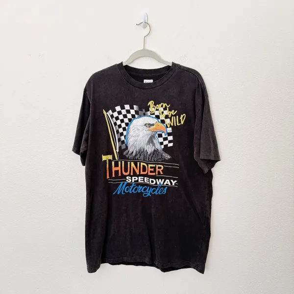 [Princess Polly] Thunder Speedway Motorcycles Oversized T-Shirt Dress Biker Sz 4 - Image 2