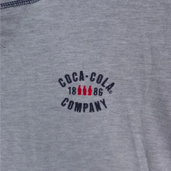 Coca‎ Cola Company Ware Shirt Womens XL Gray Crop Top Long Sleeve - Image 6