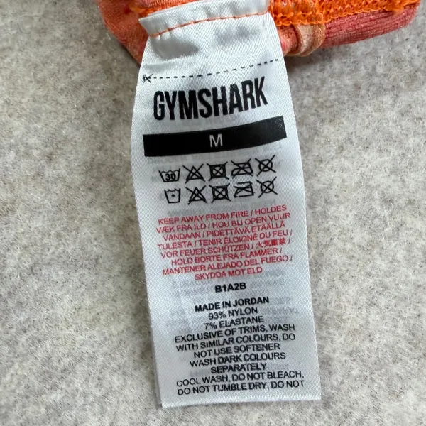 Gymshark Vital Seamless High Waisted Leggings Coral Orange Marl‎ Womens Medium - Image 7
