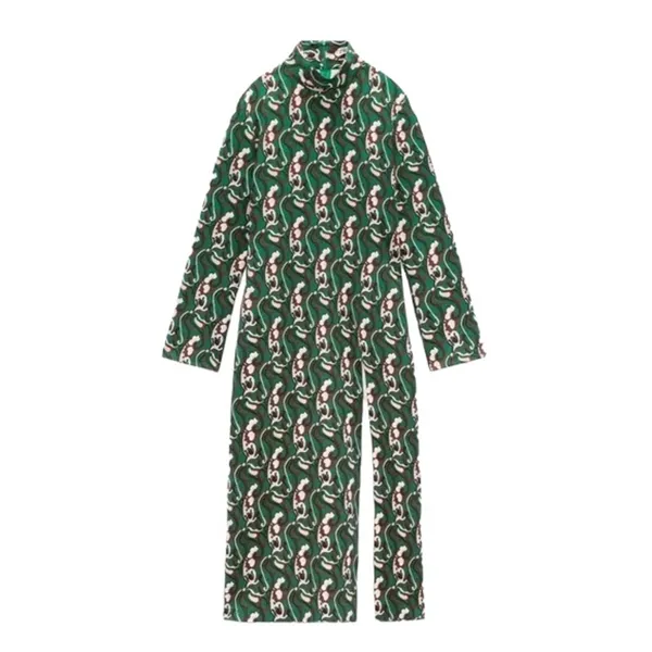 Nwot Zara Woman'S Paisley Printed Midi Dress Green/Multicolor Xs Bloggers Fave - Image 2