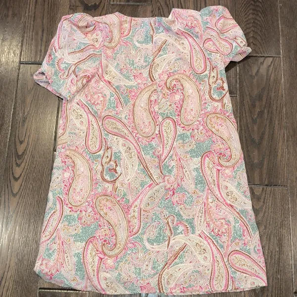 Jodifl pink paisley dress size small - Image 8