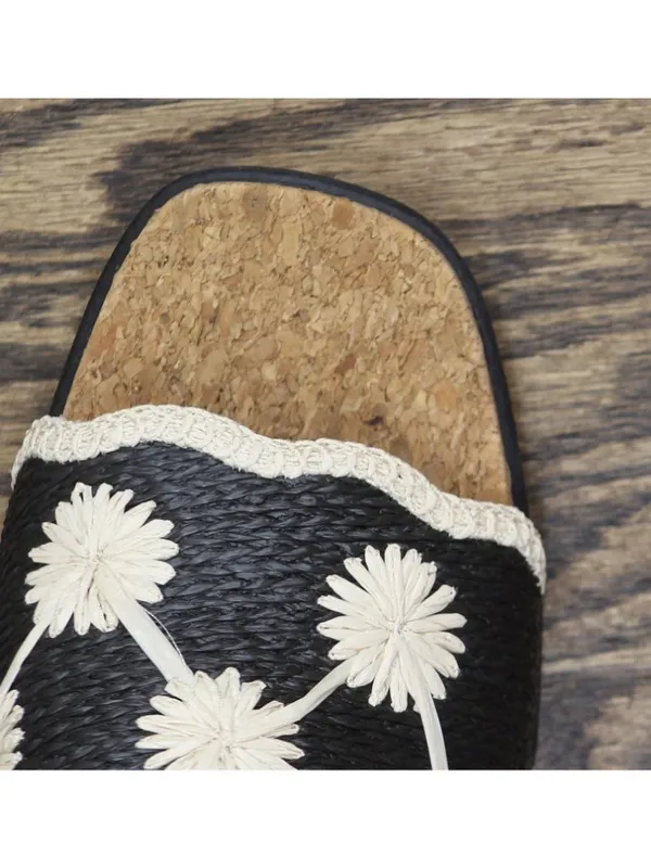 NWT JBU By Jambu Comfort Casual Fashion Slip On Wedge Sandal Black / White 9.5M - Image 15