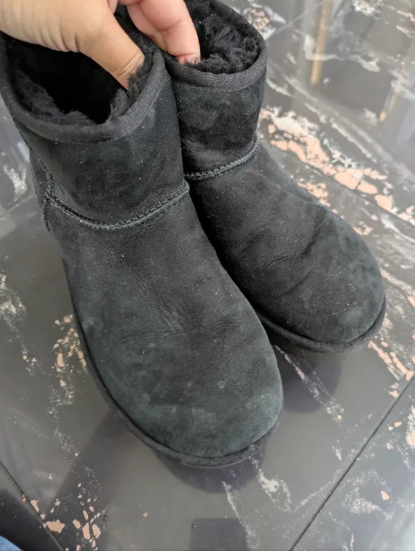 Ugg Classic Mini II Black Boots Size 6 - Image 2