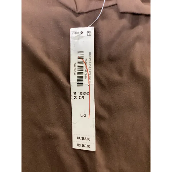 Victoria's Secret Brown Mock Neck Long Sleeve Bodysuit NWT L 11253553‎ 33F6… - Image 5