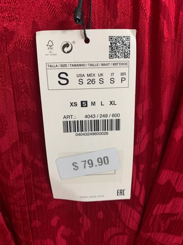 Midi Red Dress - Image 2