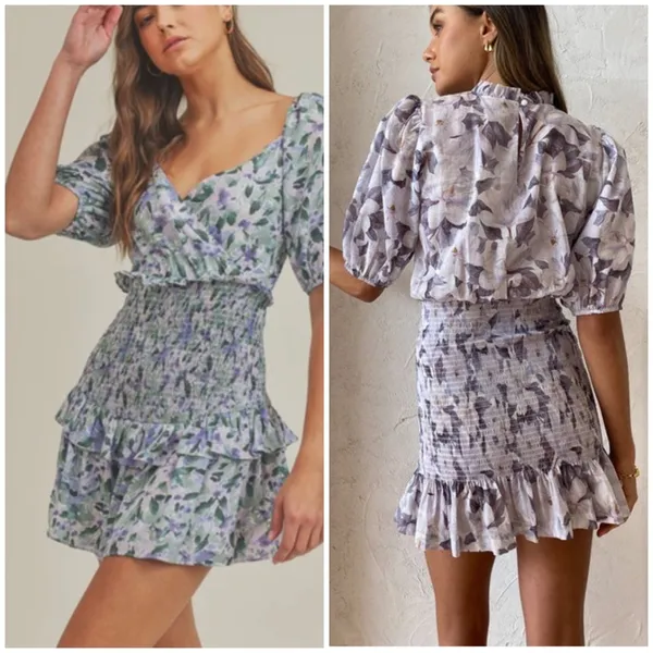 Amanda Uprichard deep V-neck ruffle mini dress - Image 3