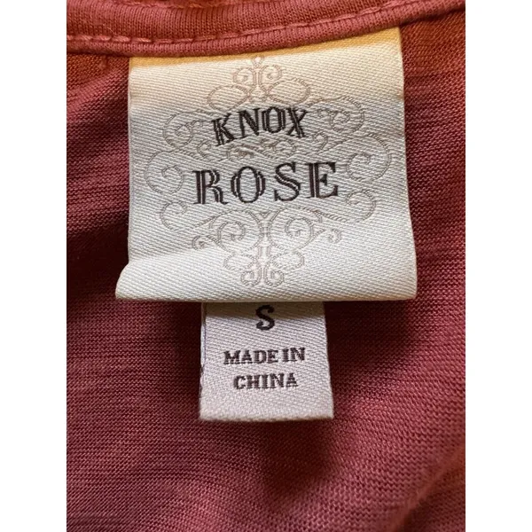 Knox Rose Blouse Pullover Tank Top Crochet Lace Pattern Size‎ Small Boho Peasant - Image 3