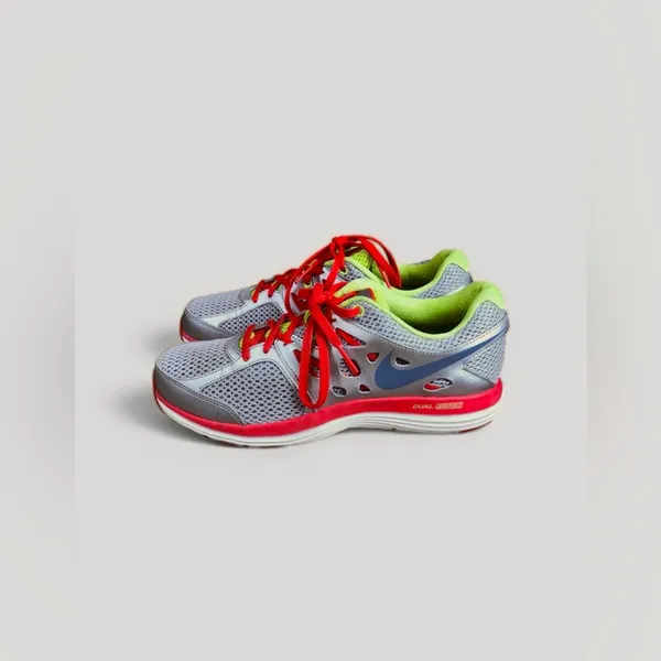 Nike Dual Fusion Running Shoes Silver Red Volt Women’s Size 8 - Image 3