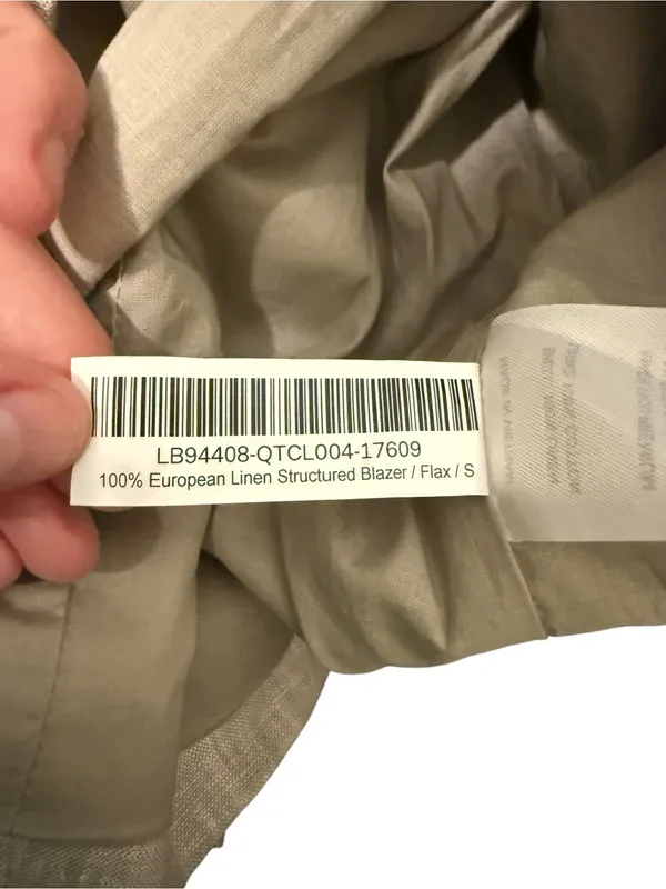 NWT- Quince 100% European Linen Structured Blazer Size Small - Image 8