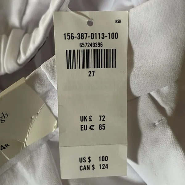 Abercrombie & Fitch ultra high wide leg size 27 4R white Women's - Image 5