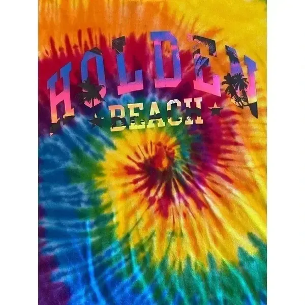 Exist Tie Dye Swirl Women Short Sleeves Tee SZ L - Image 3