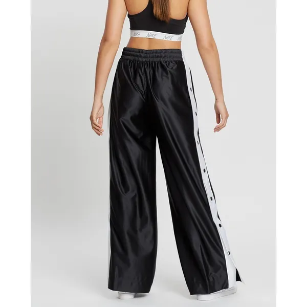 Nike Glam Dunk Popper Pants Black Satin Snap Side‎ Wide Leg XS CI9972-010 - Image 3