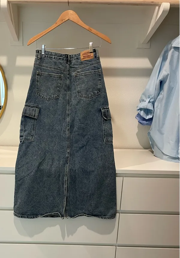 Denim cargo skirt Blue - Image 6