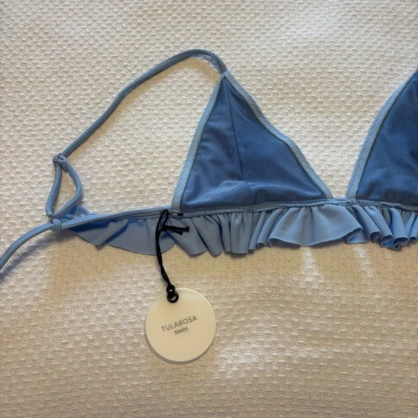 Tularosa Hazel‎ Bikini Swim Top in Sky Blue size Small NWT - Image 5