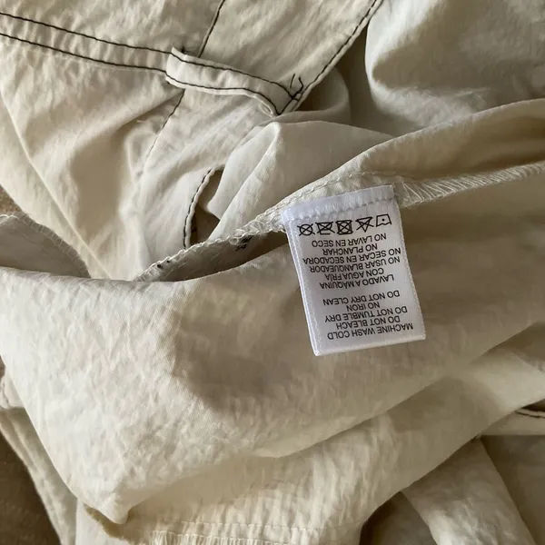 Love Tree‎ Parachute Pants Size Large Cream - Image 5