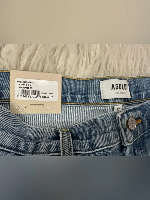 25. Agolde nwt Jean shorts sz 32 Parker long $148ret - Image 4