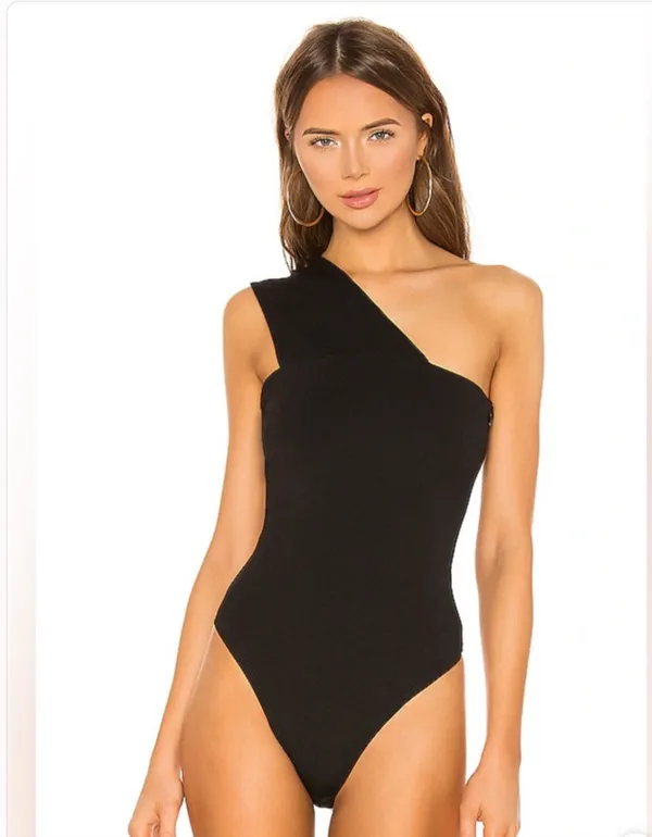 NWT Superdown Rockie One Shoulder Bodysuit Sz M - Image 2