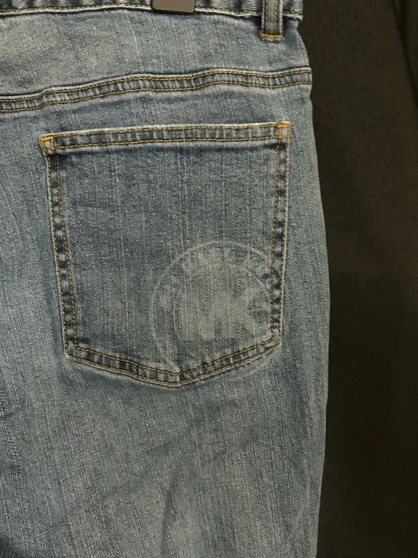 Michael Kors Classic Women's Blue Denim Jeans SZ 12 - Image 12