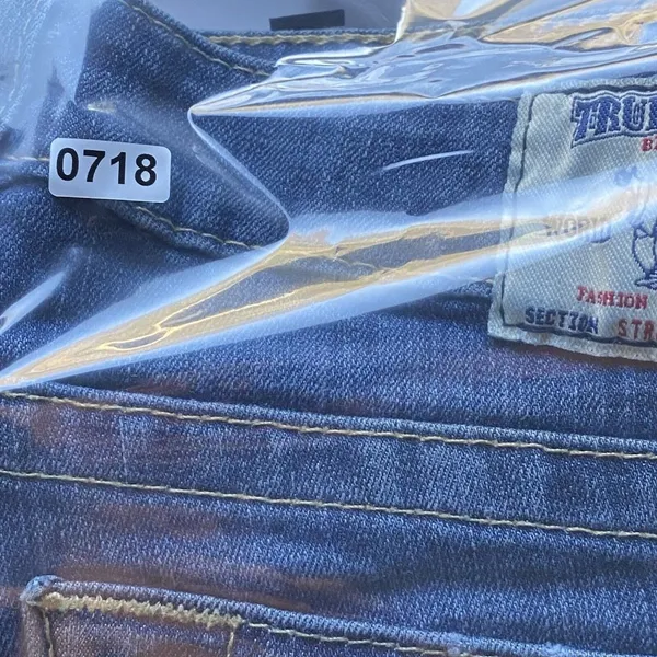 True Religion Womens Jeans Blue‎ Tag Size 27 Low Rise Straight Denim - Image 15