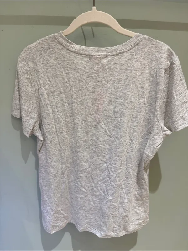 Sundry Lightweight Crew Tee in Heather Gray - Image 3