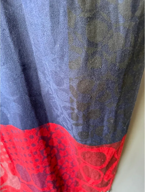 Colorful Patterned Pashmina with Fringe Detailing - Image 5