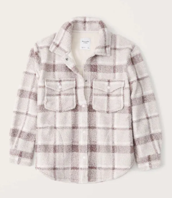 Abercrombie Sherpa Shirt Jacket - Image 2