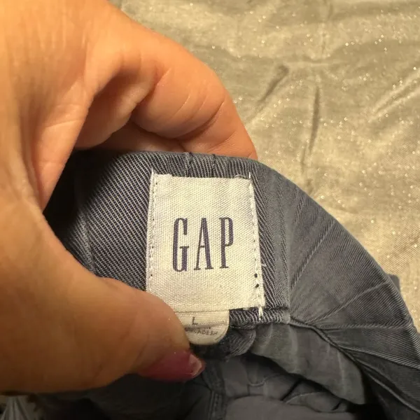 GAP Blue Cargo Shorts Elastic Waist Relaxed Fit - Image 3