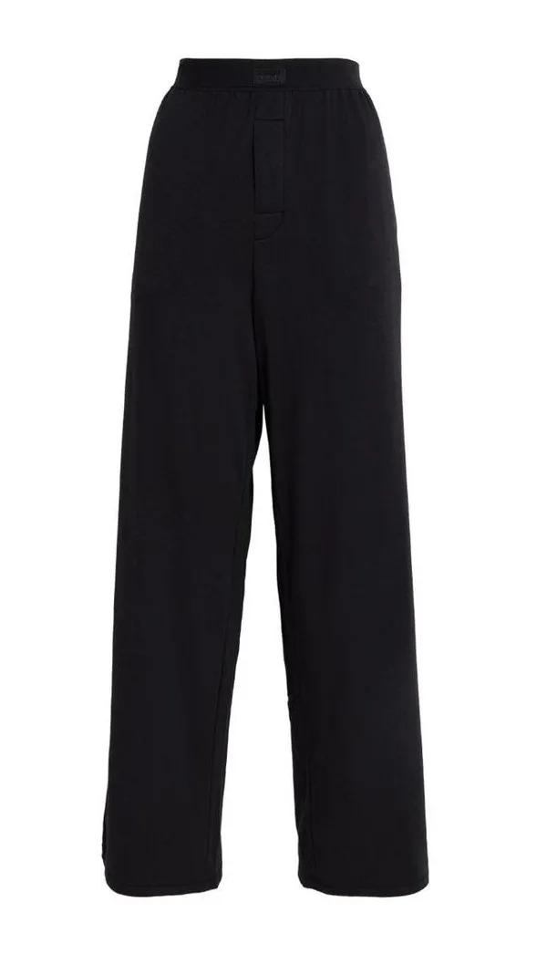 SKIMS Boyfriend loose Pant Black/Onyx M NWT - Image 3