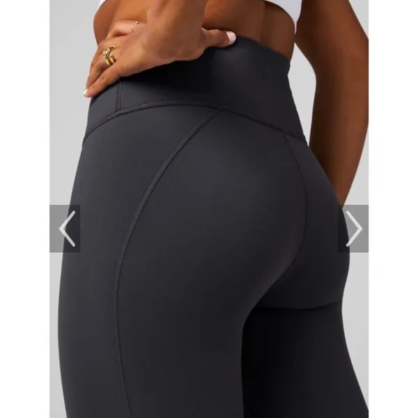 Fabletics PowerHold High Waisted Compression Leggings Black 7/8 Length Womens - Image 2