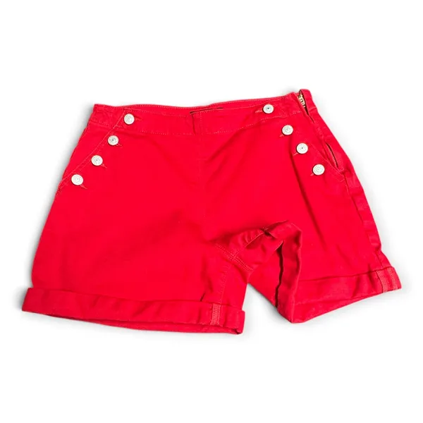 Banana Republic High Waist Cuffed 3.5 inch Sailor Shorts Red Sunset 28/6 - Image 2