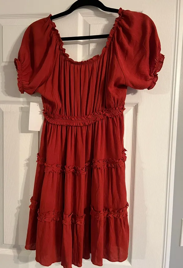 Western Dress Orange - Image 2
