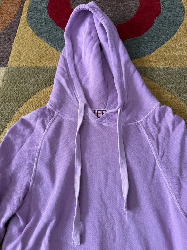 Freecity Life Nature Love Purple French Terry Pullover Hoodie Sweatshirt 0 / XS - Image 3