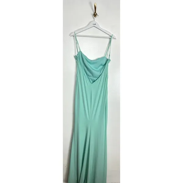 KATIE MAY Great Kate Ruched Gown in Supercharged Mint Size Large - Image 9