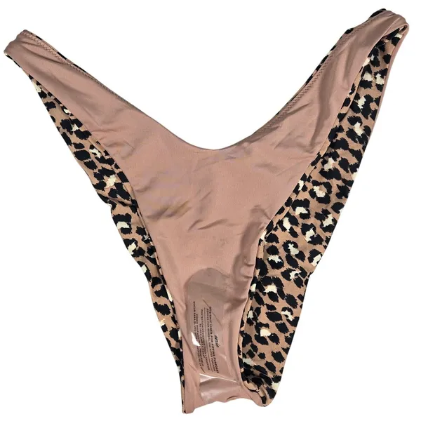 Aerie Cheekier Animal Print Bikini Bottom‎ M NWT - Image 3