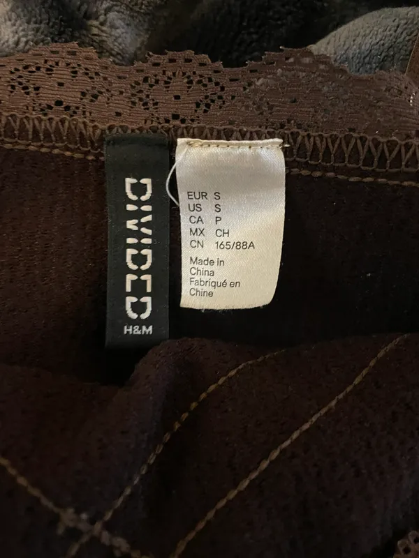 H&M Brown Ribbed Top - Image 2