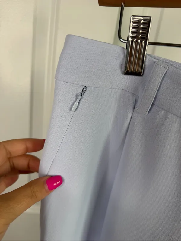 Good American Powder Purple High Rise Tailored Pants Size 8/29 NWT - Image 5