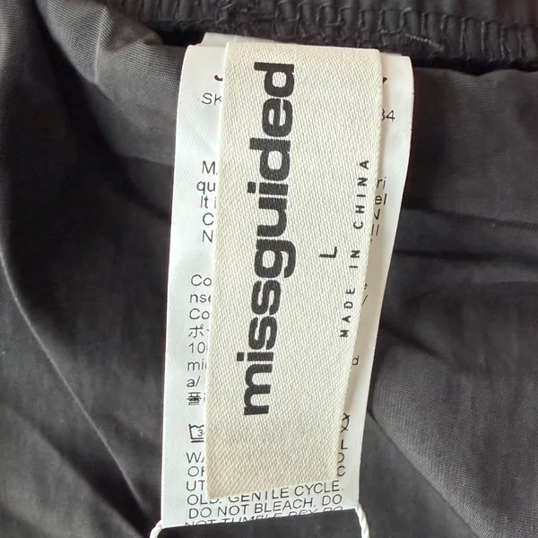 Missguided Womens Black Polyamide Mini Skirt Size‎ L JIT20507417 NWT - Image 5