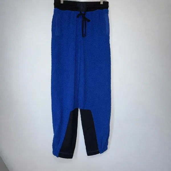 Free People Movement Cuddle Up Fleece Joggers Small Blue NEW Loungewear Cozy #15 - Image 5