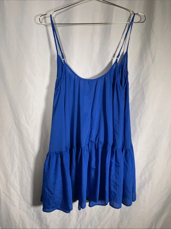H&M Womens Blue Strappy Mini Dress Medium New - Image 6