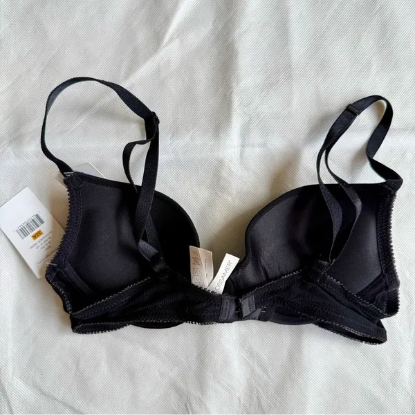 NWT On Gossamer $48 Gossamer Mesh Bump It Up Push Up Bra, Black, Size 32A - Image 5