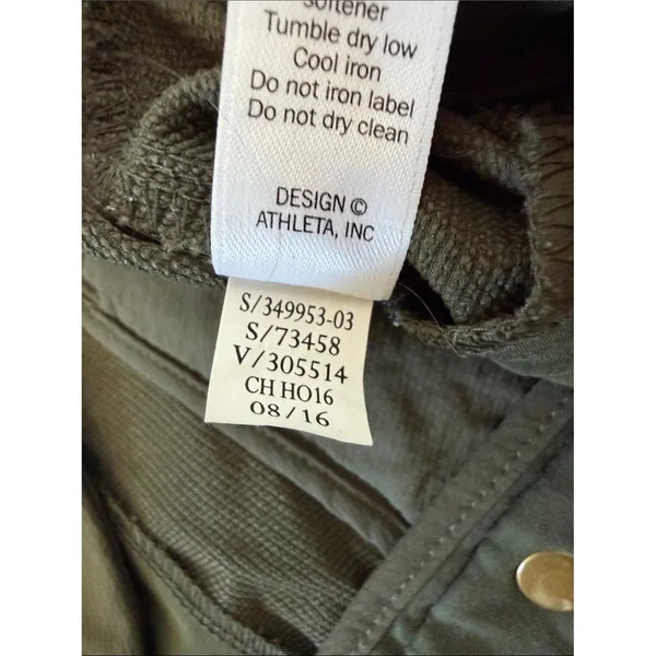 Athleta Wander Stash Skinny Pants Olive Green Size 6 Zip Ankle Stretch - Image 4