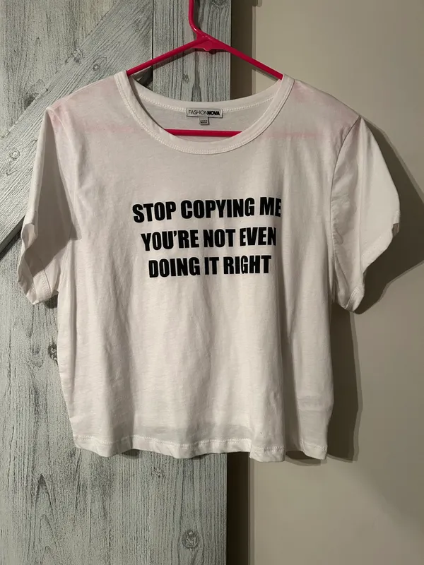 Cute Crop Tee Read Description White - Image 2