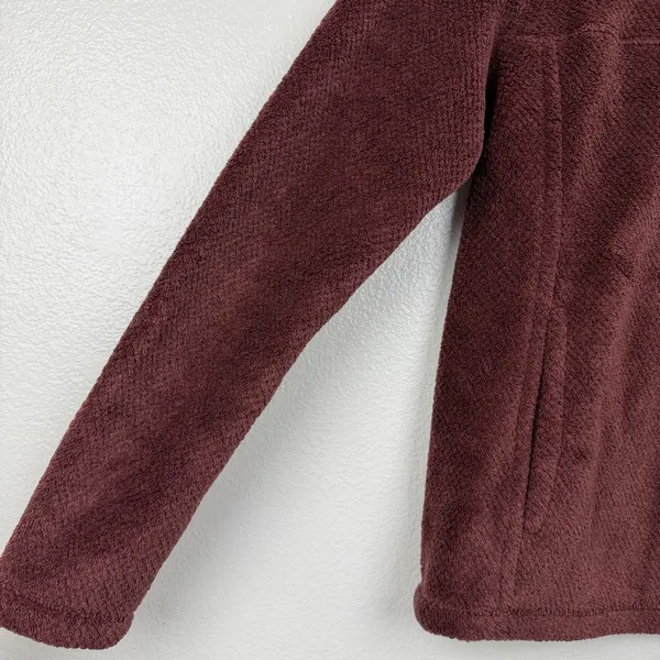 Patagonia Re-Tool Snap-T Pullover Women Small Burgundy 25443 Fleece Jacket - Image 4