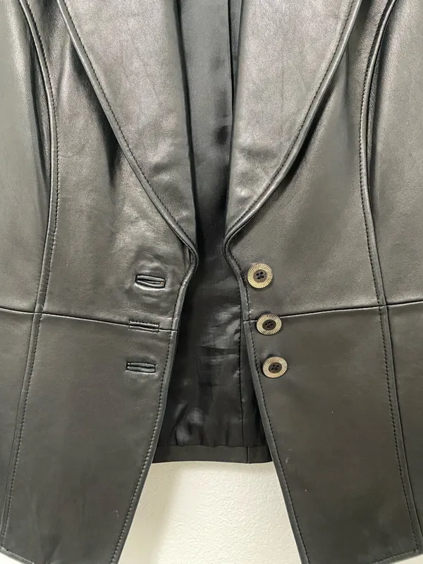 Classiques Entier Black leather jacket - Image 2