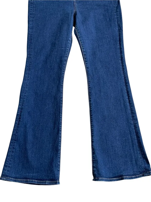 Loft The Slim Flare Jeans Women’s Size 30/10 Super High Rise Boho Festival - Image 3