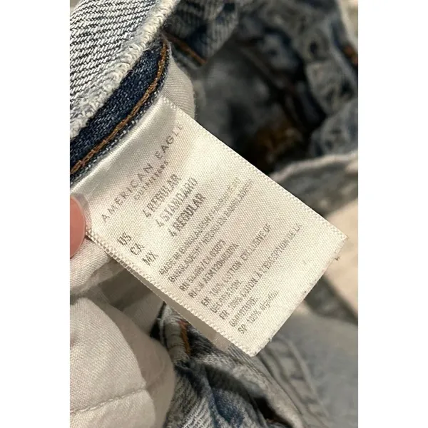 American Eagle Ripped Distressed Mom Jeans - Image 5