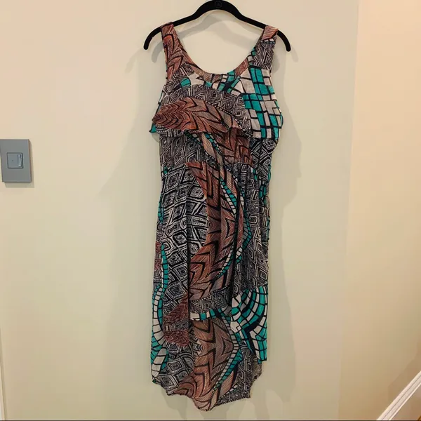 Abstract Hi Low Dress - Image 2