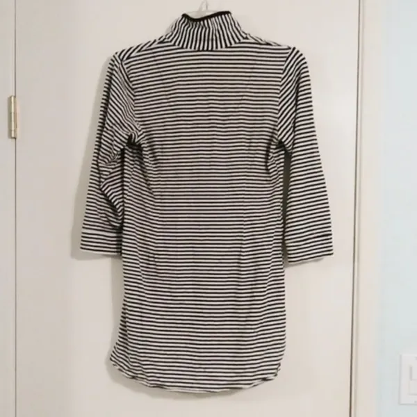 Betsey Johnson Striped Button Up Collared Shirt - Image 2