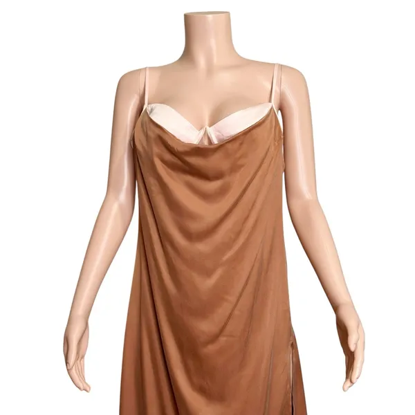 FOR LOVE & LEMONS Viv Maxi Dress, Brown, XL - Image 11