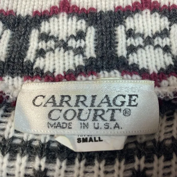 Carriage Court Crewneck‎ Tunic Sweater Womens Size Small Nordic Faire - Image 3
